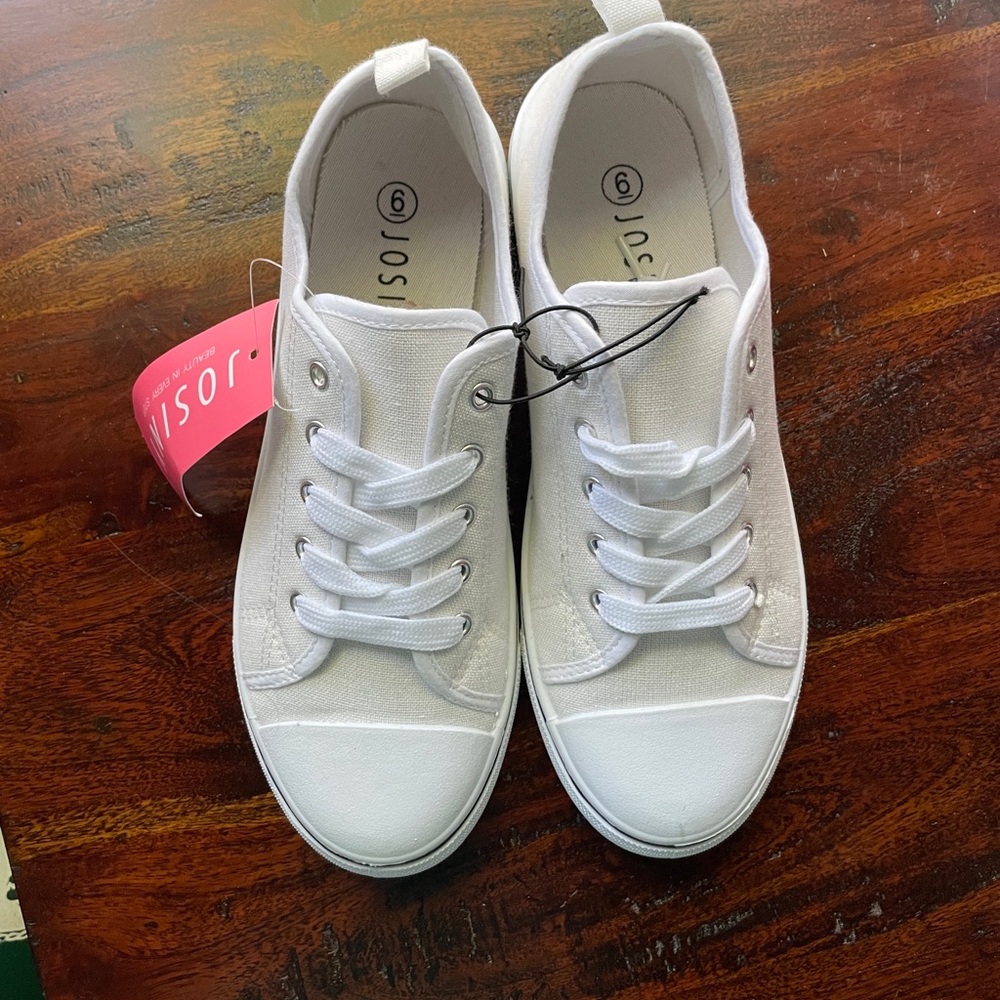 Women's Classic White Canvas Sneakers